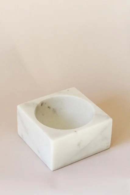 Large White Modernist Bowl