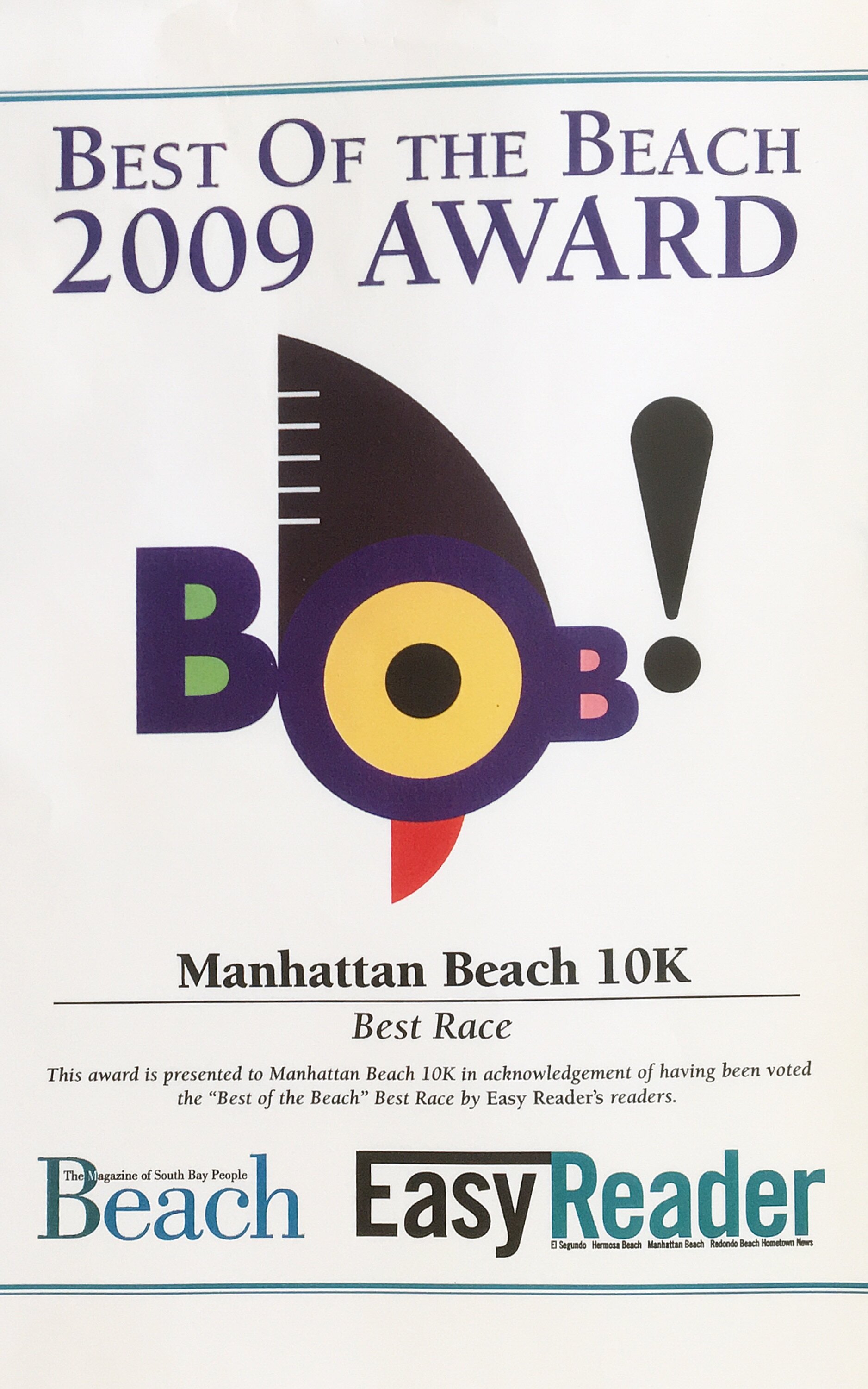 2009 BOB Award