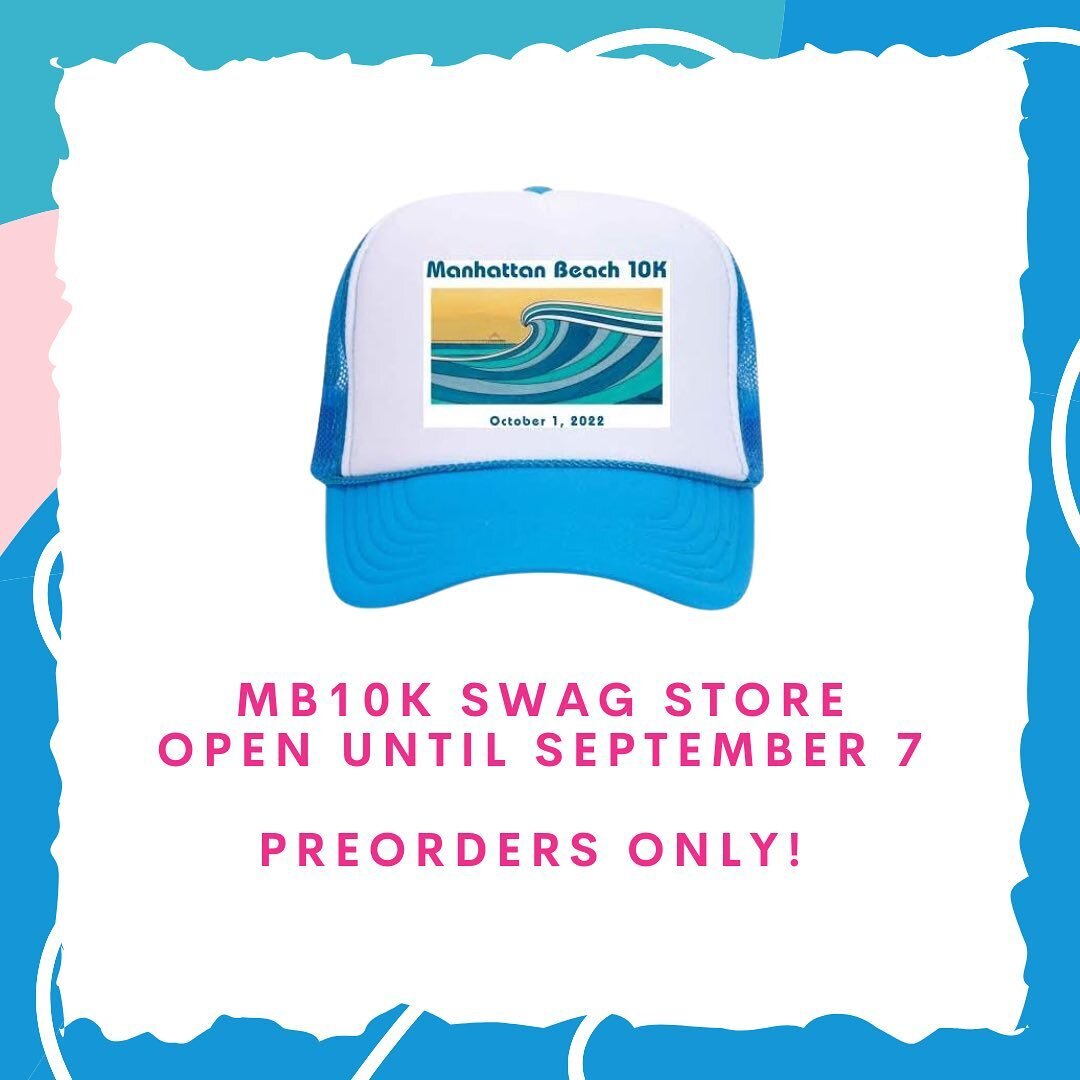 🌊💛Just a few days left for our MB10k Swag Store! We are only offering preorders, so order now! You have a limited time, until September 7, to purchase your merch. All orders are placed online through our friends @villagerunner Please visit the link