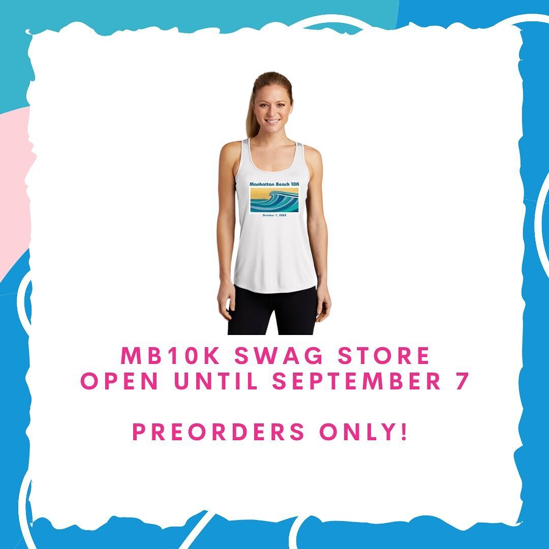 🌊💛Just a couple days left for our MB10k Swag Store! We are only offering preorders, so order now! You have a limited time, until September 7, to purchase your merch. All orders are placed online through our friends @villagerunner Please visit the l