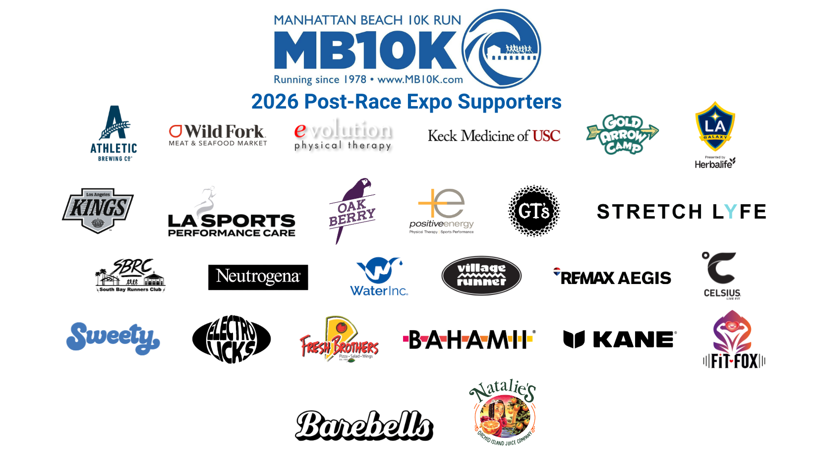 2026 MB10k Post-Race Expo Supporters