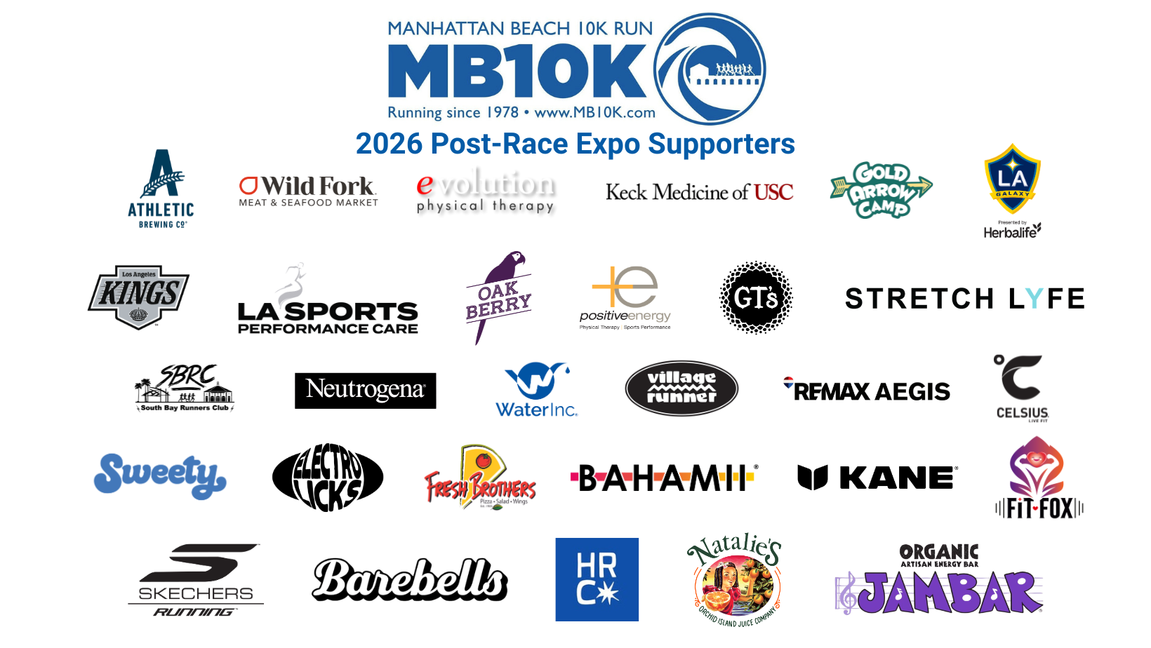 2026 MB10k Post-Race Expo Supporters