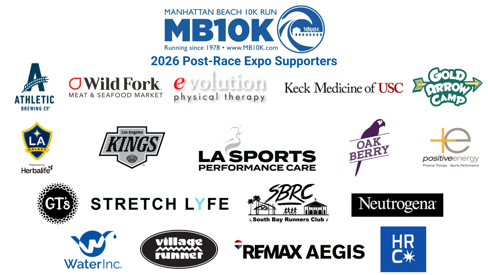 2026 MB10k Post-Race Expo Sponsor Collage
