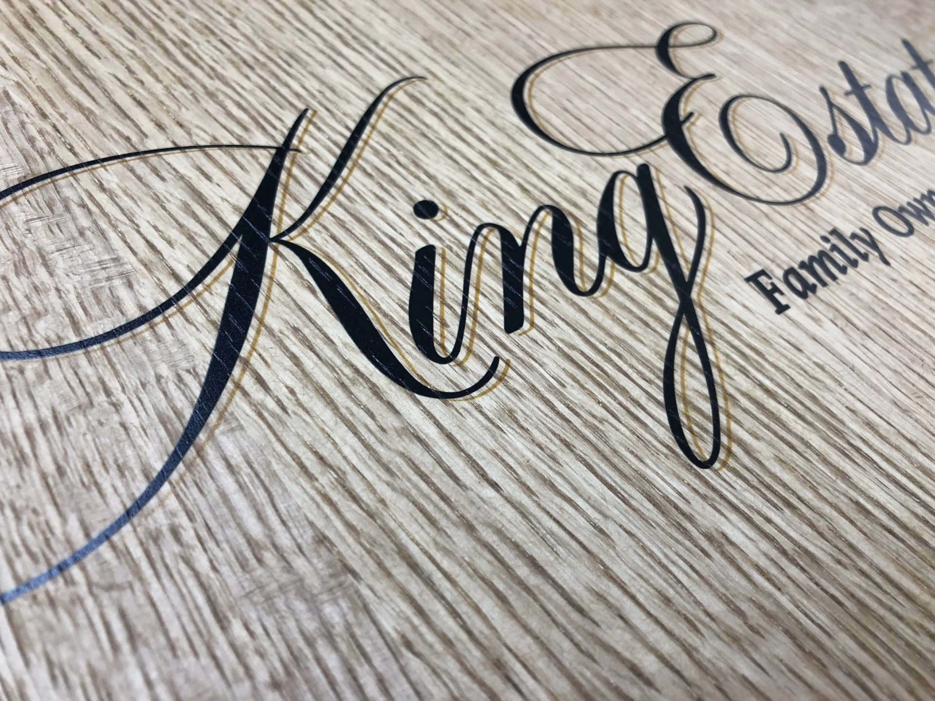 King Estate Wooden Barrel Top