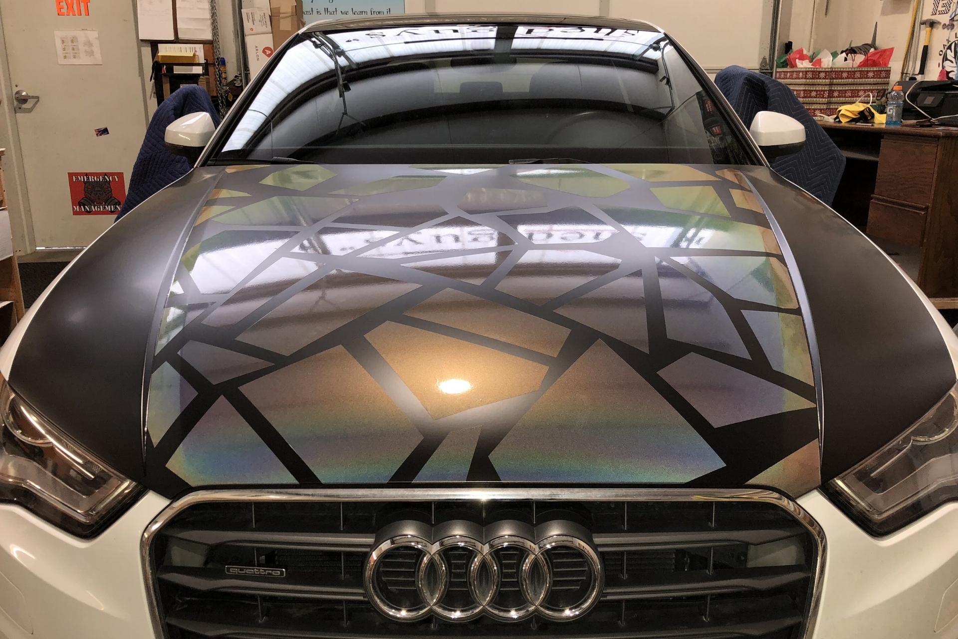 Audi A3 Broken Glass Wrap
