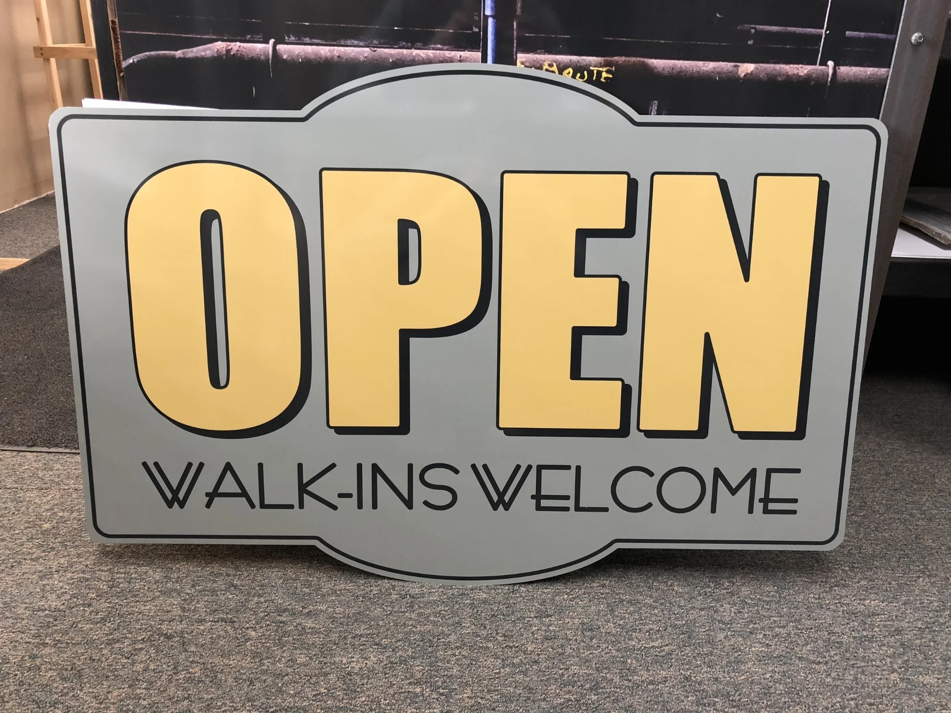 Router Cut ACM Open Sign