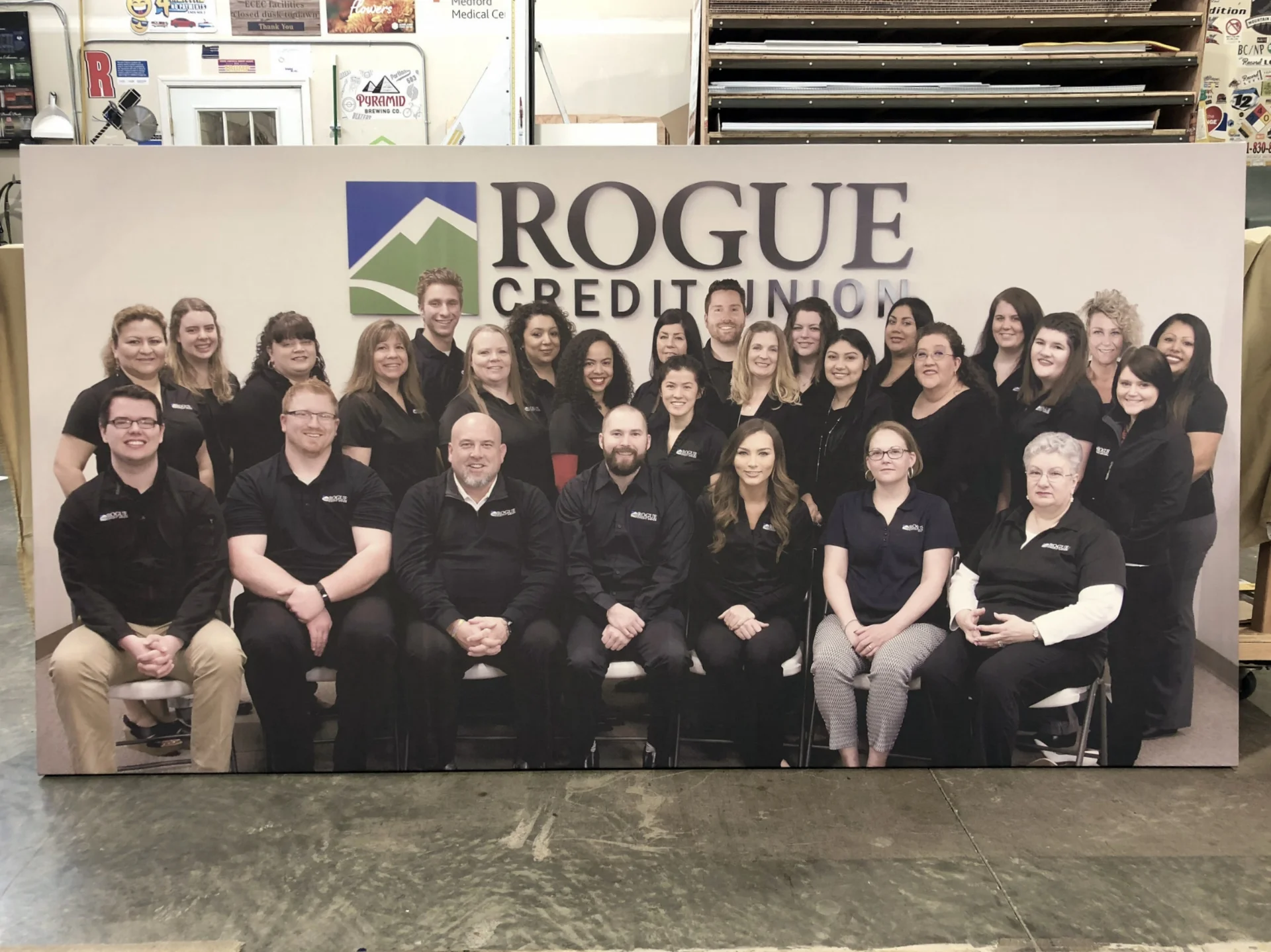 Large Framed Canvas for Rogue Credit Union