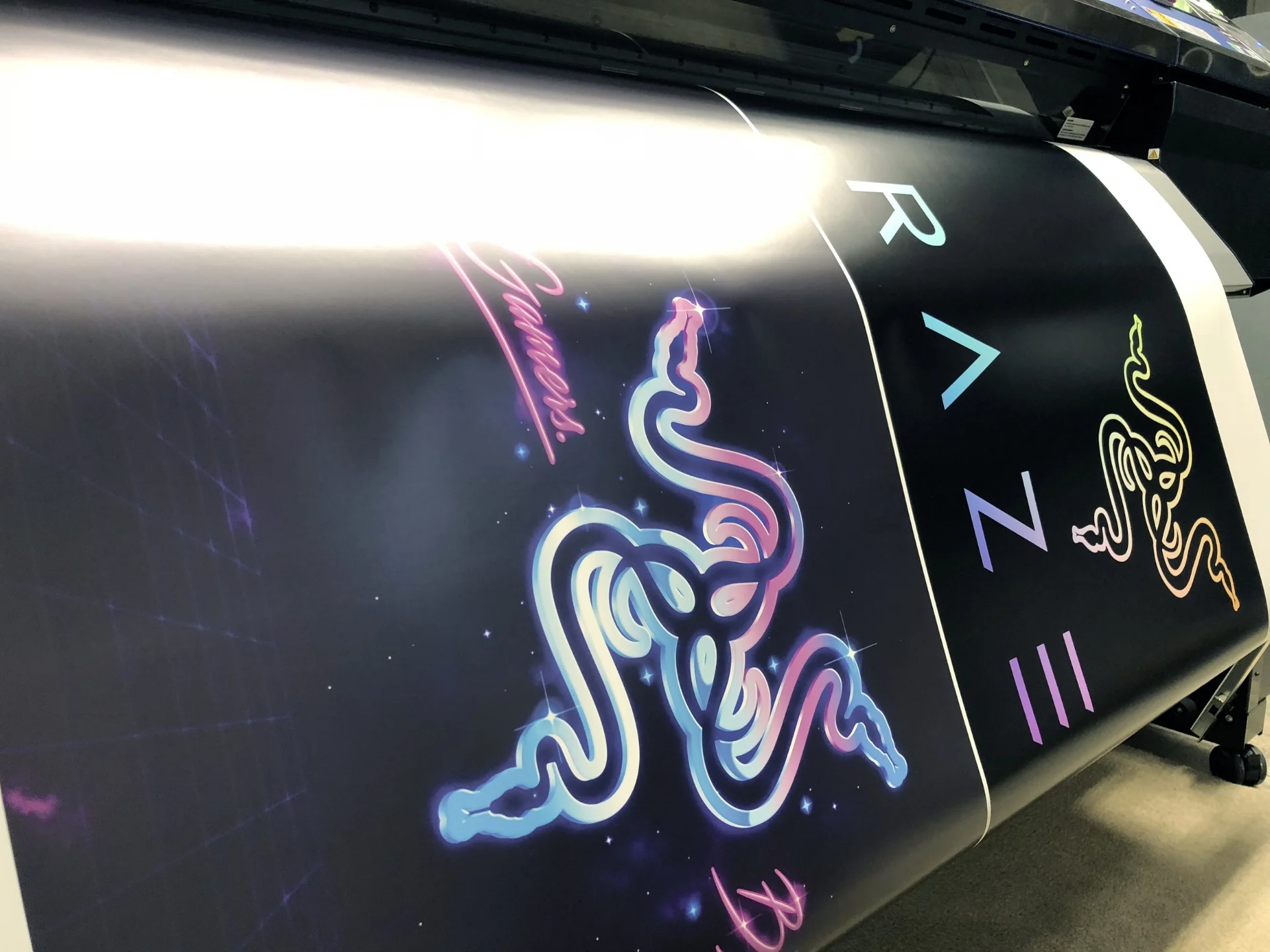 Razer Chroma and Vice City Posters