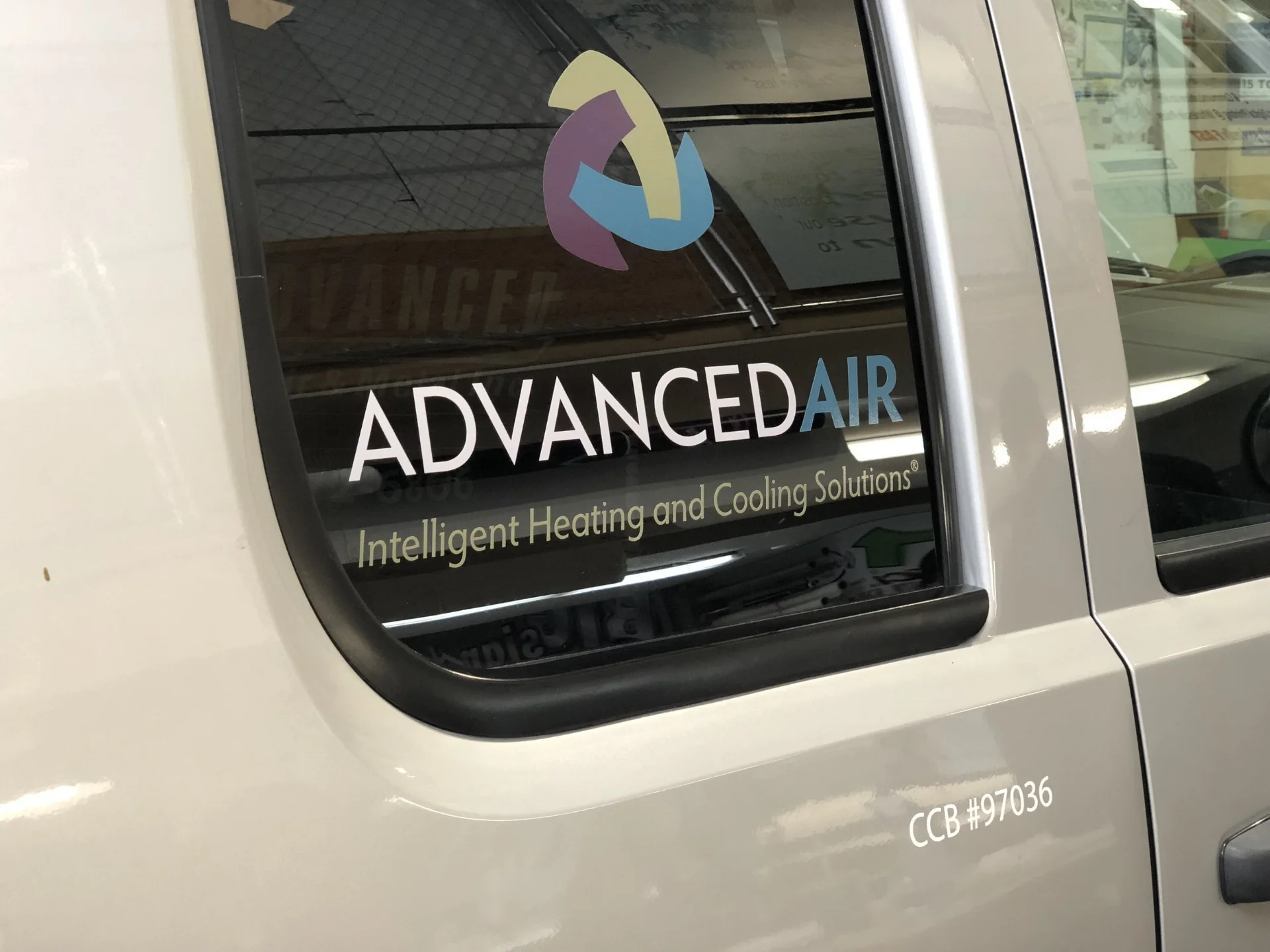 Advanced Air Pickup Window Decal