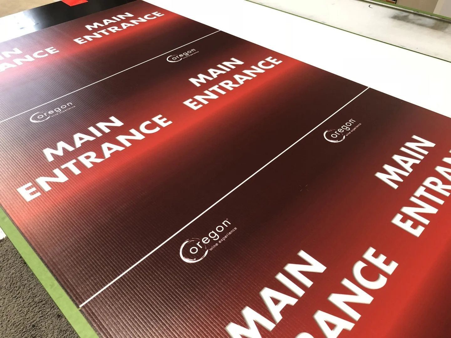 Corex Signs for the Oregon Wine Experience