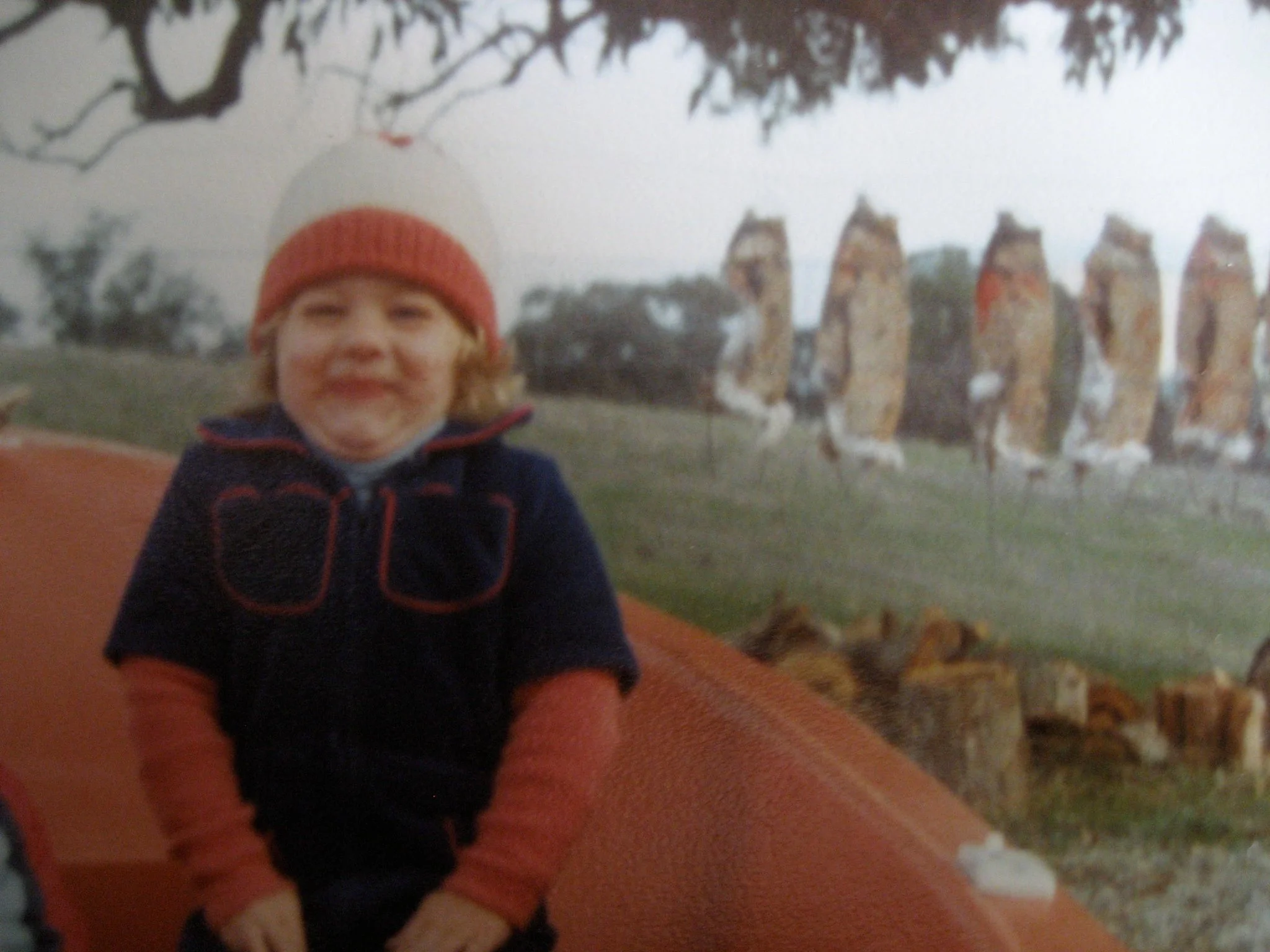 Alex on her family’s farm