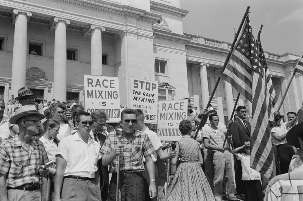  Little Rock Integration Protest  by  John T. Bledsoe   