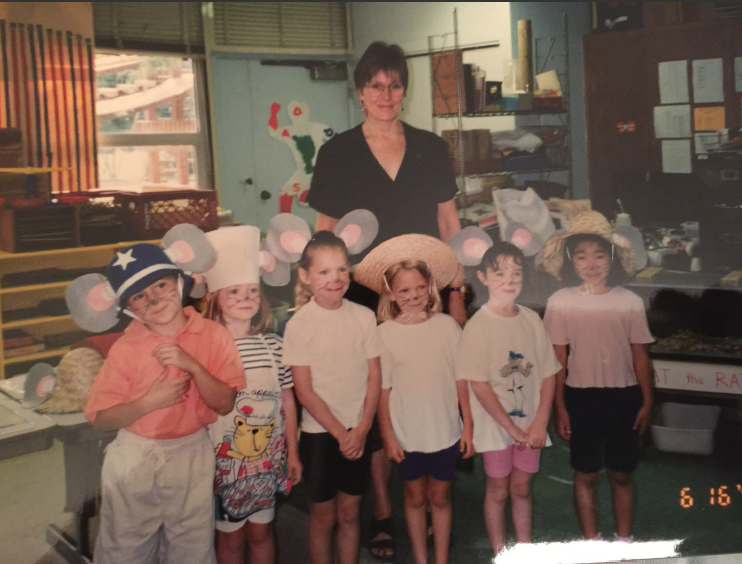 Cornelia teaching kindergarten