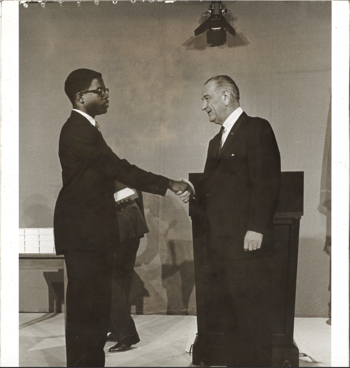  Ed with Lyndon Johnson, at the White House, June 1967 