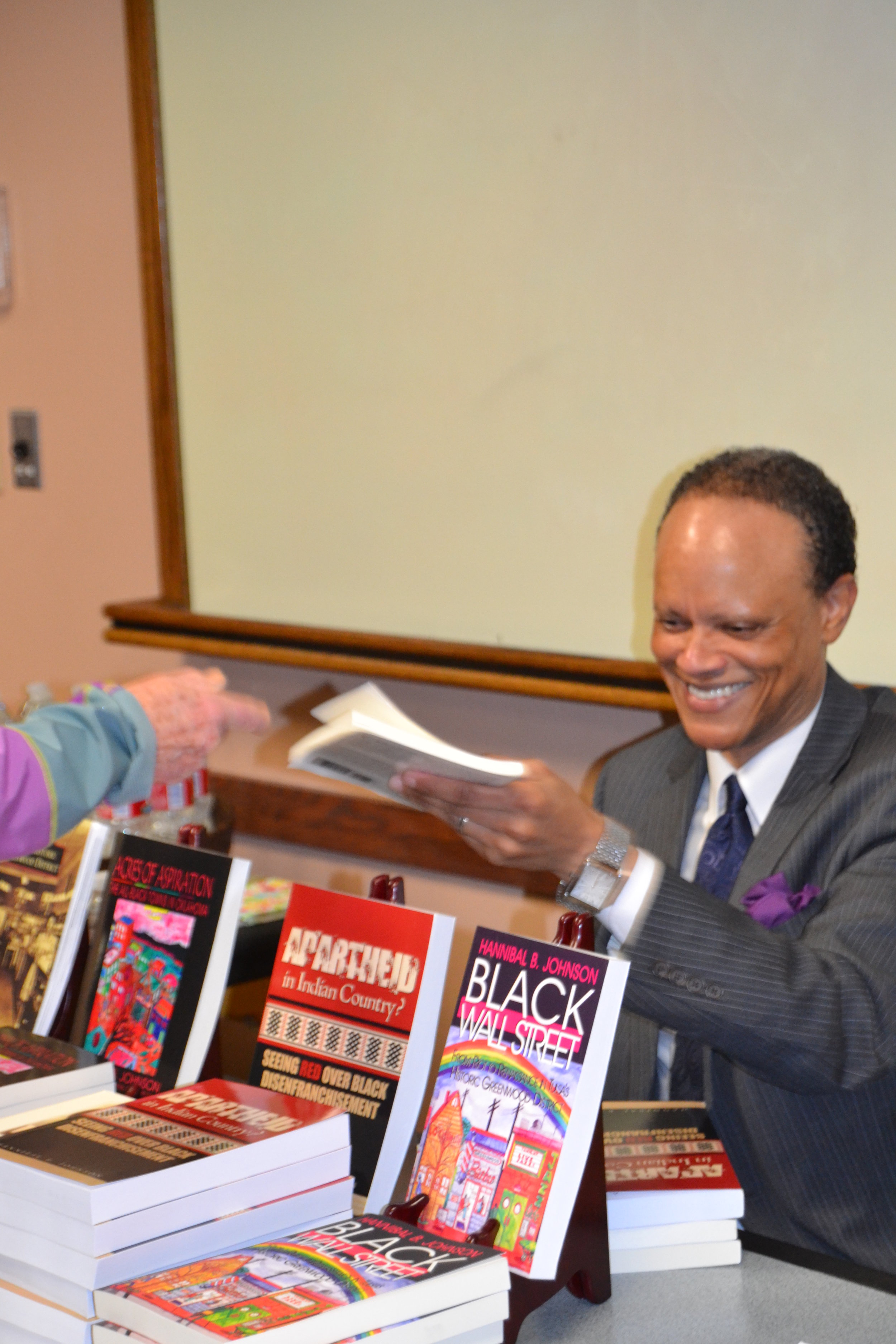  Bartlesville Book Signing, April 2014  Courtesy of Hannibal Johnson 