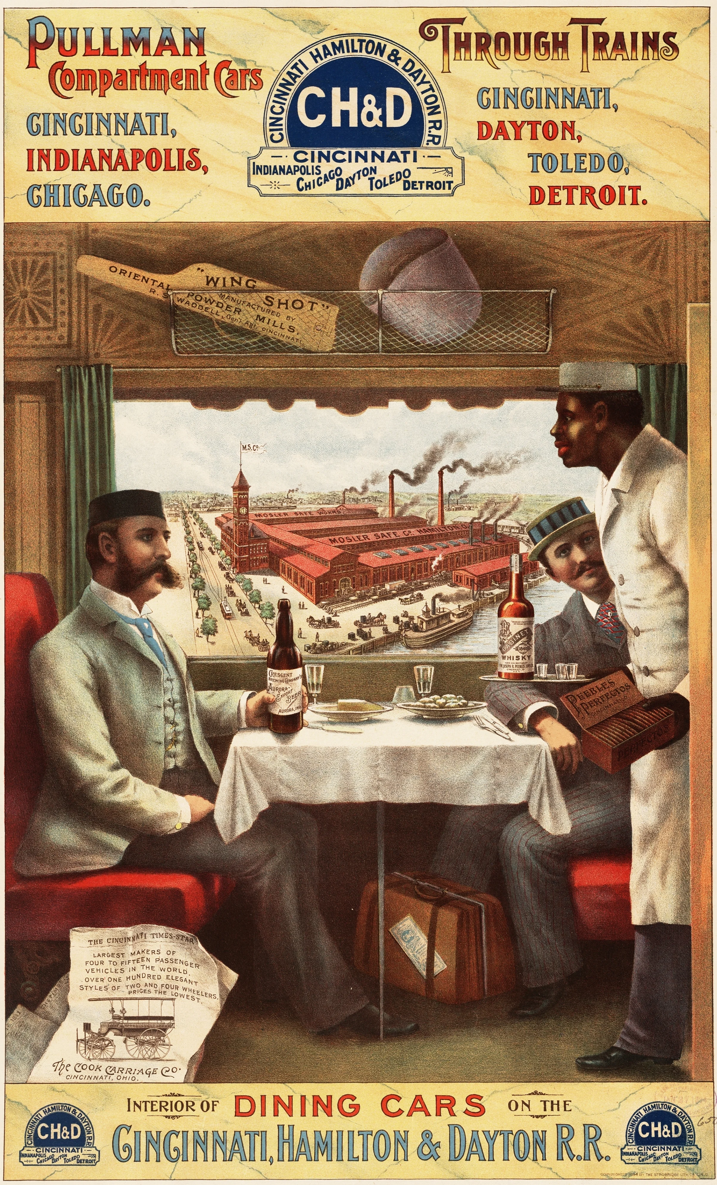 Pullman advertising poster, 1894. The African American Pullman railroad porters relied solely on tips to make a living. Source
