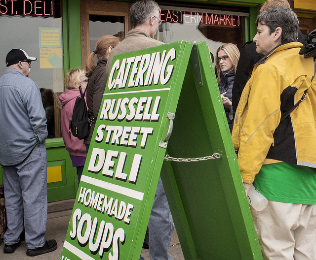   Eastern Market at the Russell Street Deli Detroit - May 2013   Source  