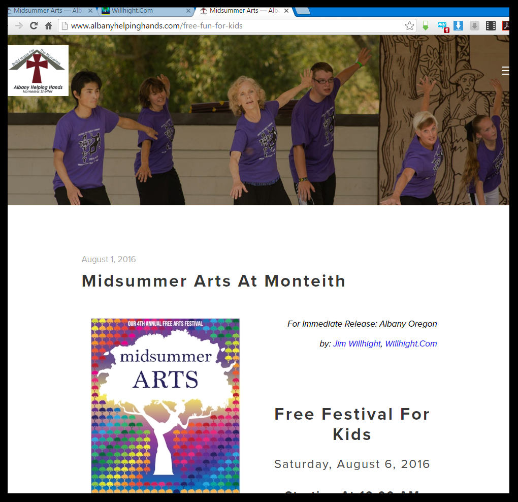 Midsummer Arts Project from 2016.