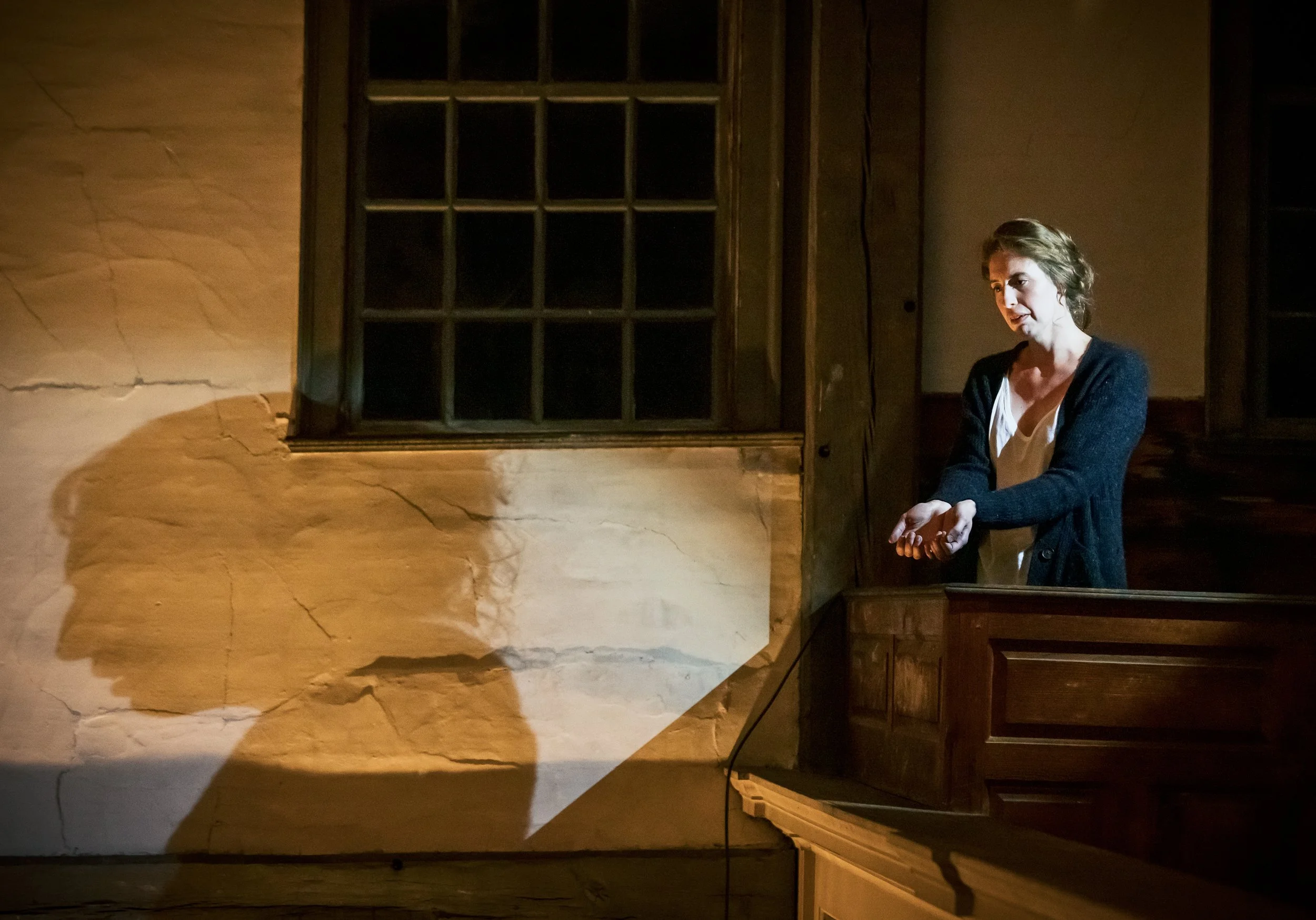 Elizabeth Proctor in The Crucible, Theater in the Open, 2022. Photo by Jeff Page.