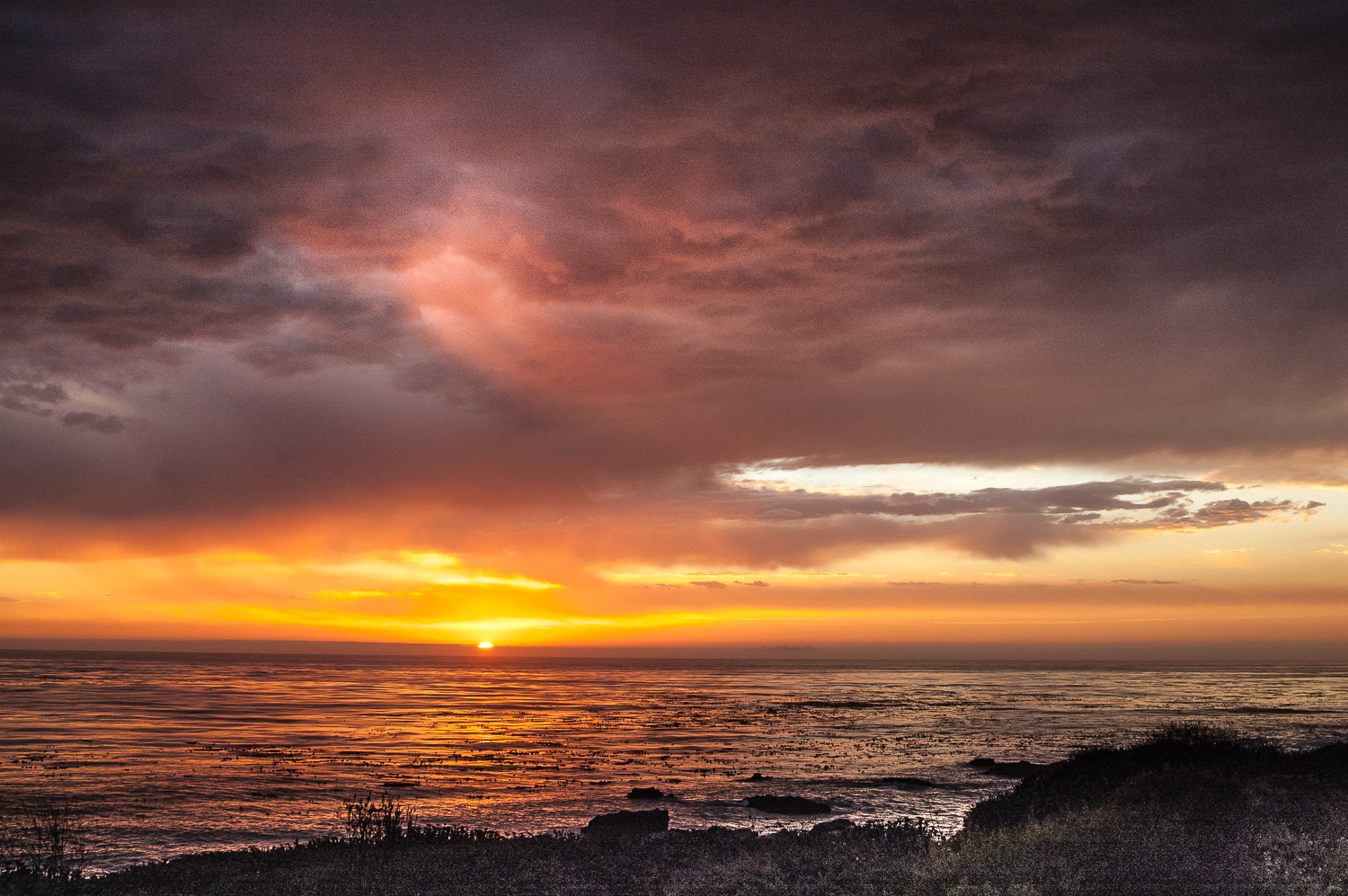 Sunset over the Pacific, Monterey, CA