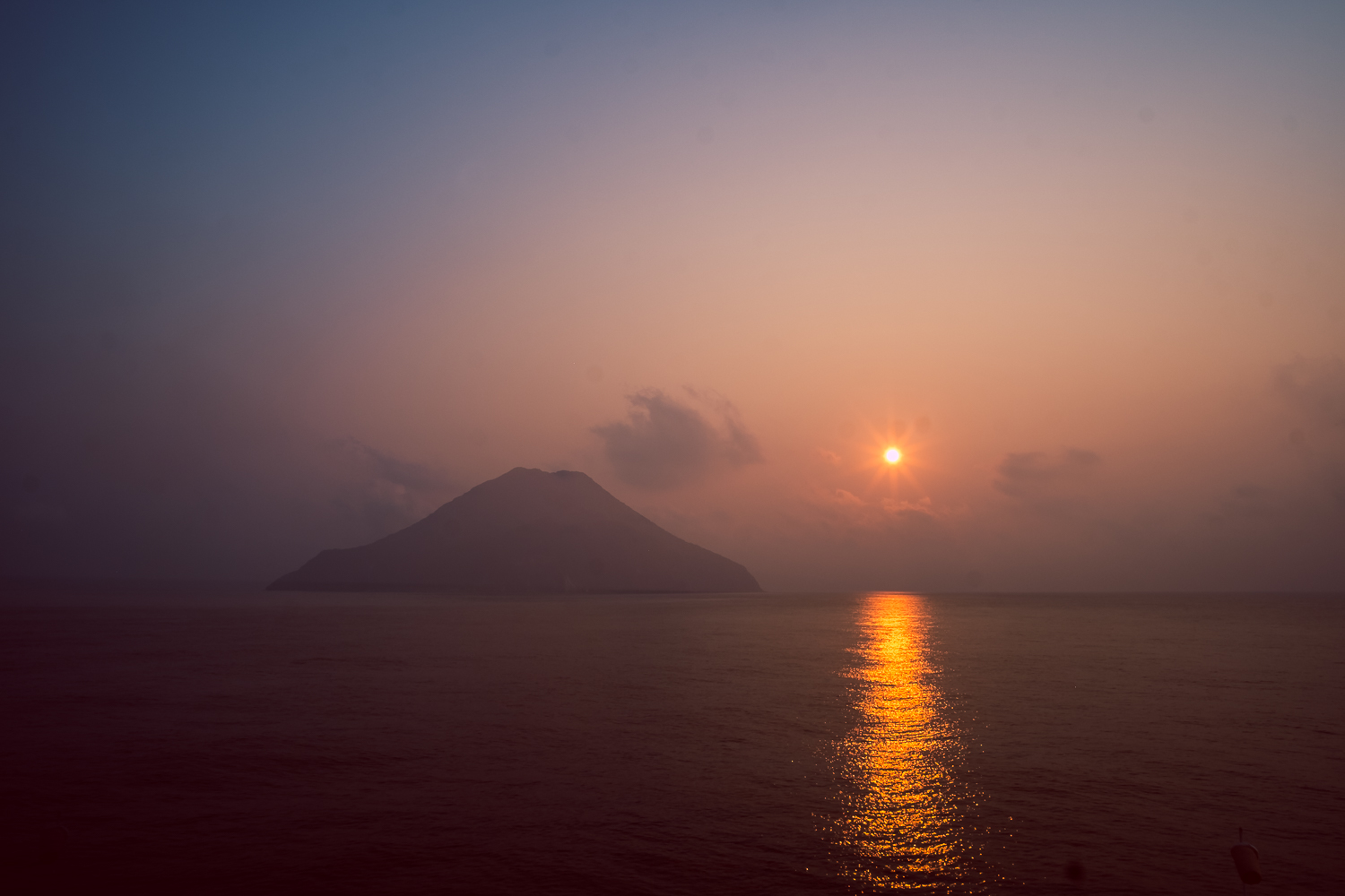 Sunrise over Narcandom Island, Andaman Sea, India
