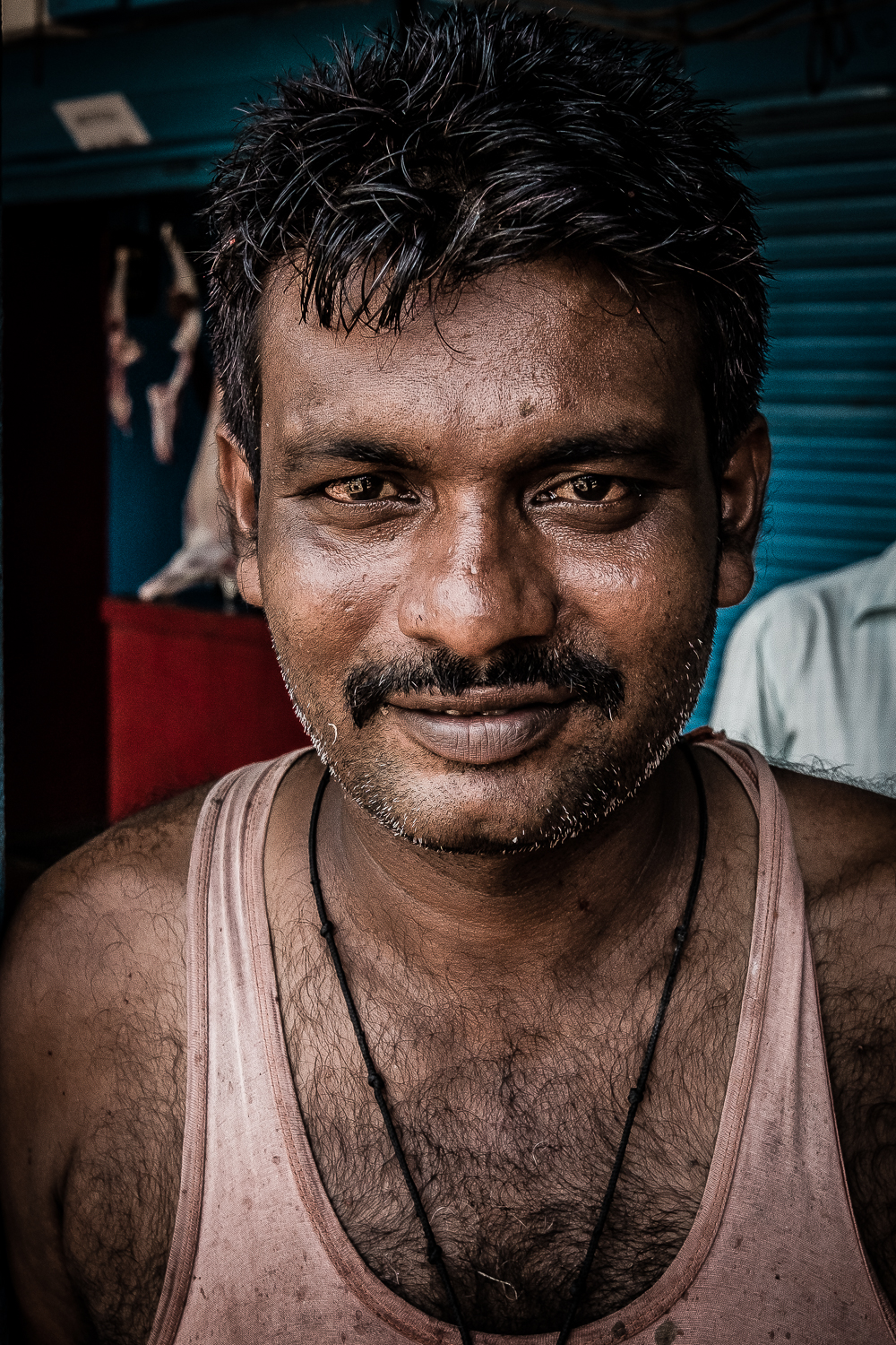 Butcher, Aberdeen Bazaar, Andaman Island, India