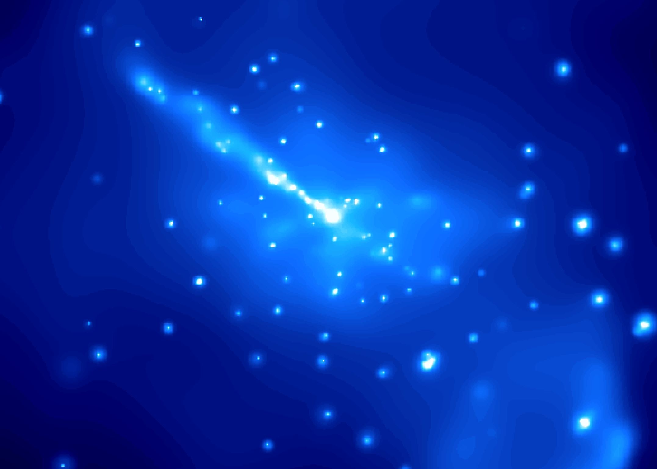 False-colour X-ray image of the giant elliptical active galaxy Centaurus A (NGC 5128) taken with the orbiting Chandra X-ray Observatory, featuring its 30,000 light-years long jet. Credit: NASA/SAO/R.Kraft et al.