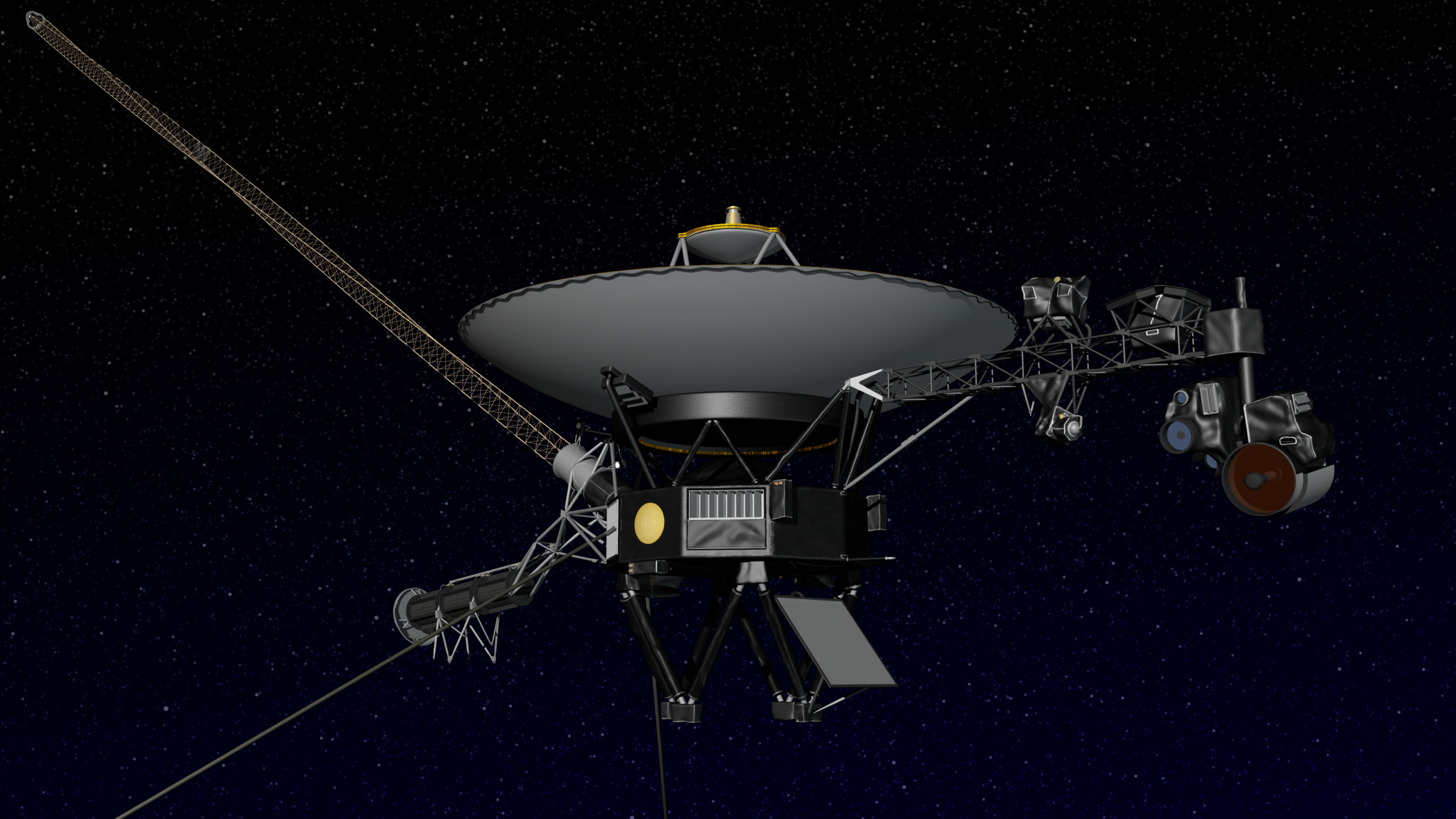Artist concept of NASA's Voyager spacecraft. Image credit: NASA/JPL-Caltech