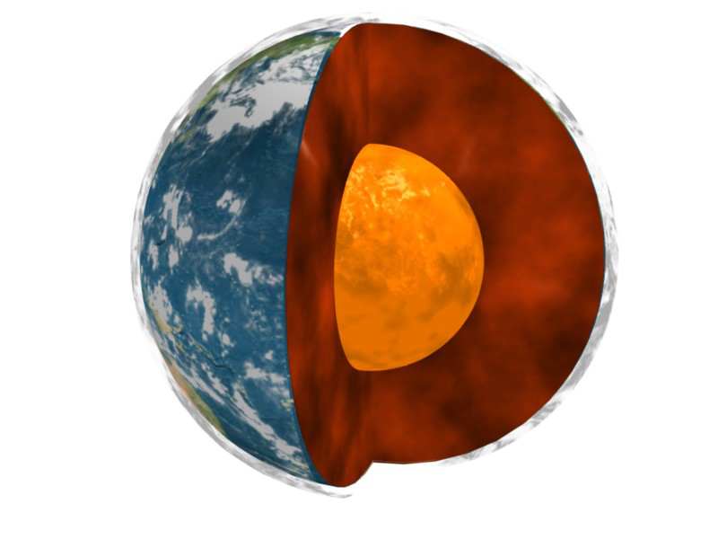 A NASA/university study of data on Earth’s rotation, movements in Earth’s molten core and global surface air temperatures has uncovered interesting correlations. Image credit: NASA/JPL-Université Paris Diderot – Institut de Physique du Globe de Paris