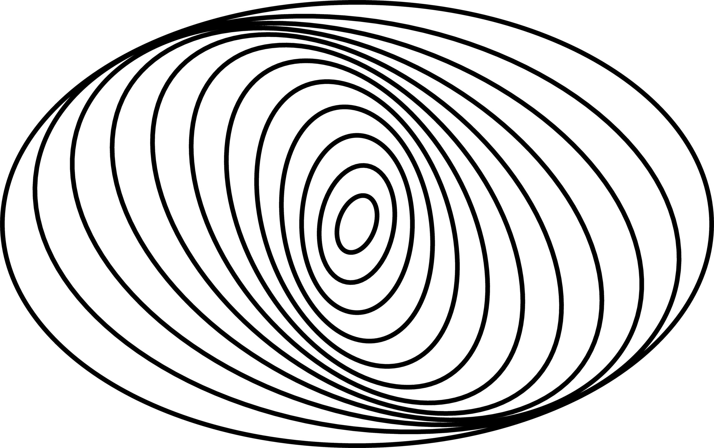 A simplified diagram of how arms form in spiral galaxies due to the elliptical, misaligned orbits of the stars. Image credit: Wikimedia user Dbenbenn, use under CC A-SA 3.0