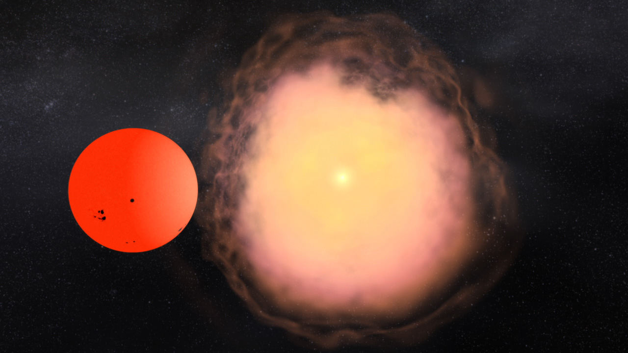 A stunning amount of energy is unleashed when a star goes nova. Image credit: NASA