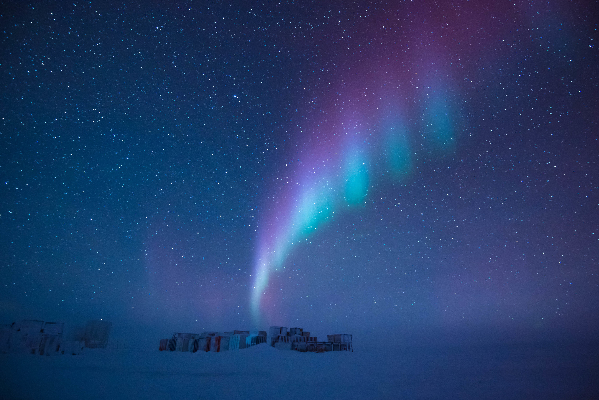 It is cold, dark, dry and isolated with very little oxygen to breathe in the air, but the unique location makes Concordia station in Antarctica an attractive place for scientists to conduct research. The aurora australis that adds colour to this picture is a well-deserved bonus for the crew of 13 who are spending the winter months cut off from friends and family. Image credit: ESA/IPEV/PNRA–B. Healey, CC BY-SA 3.0 IGO