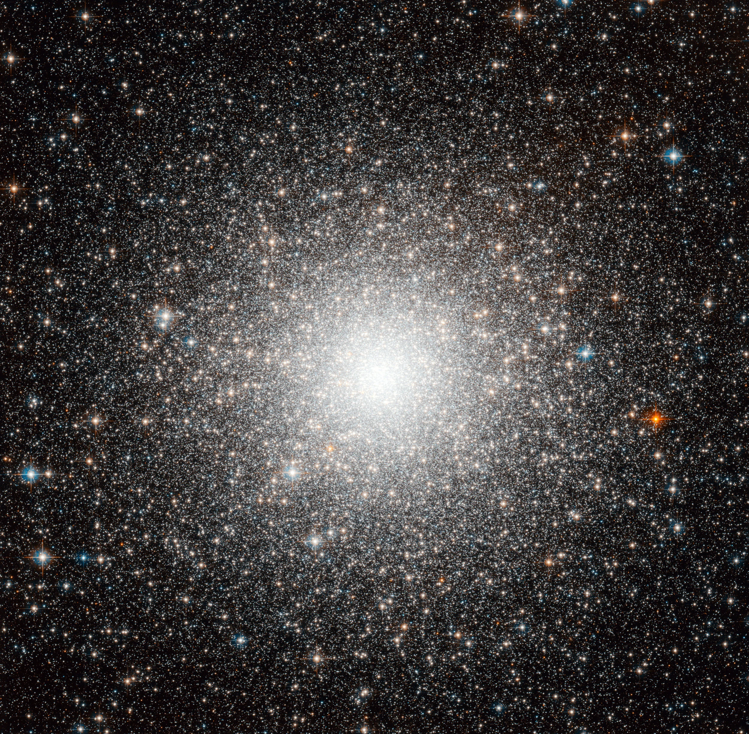 The object shown in this beautiful Hubble image, dubbed Messier 54, could be just another globular cluster, but this dense and faint group of stars was in fact the first globular cluster found that is outside our galaxy. Image credit: ESA/Hubble & NASA
