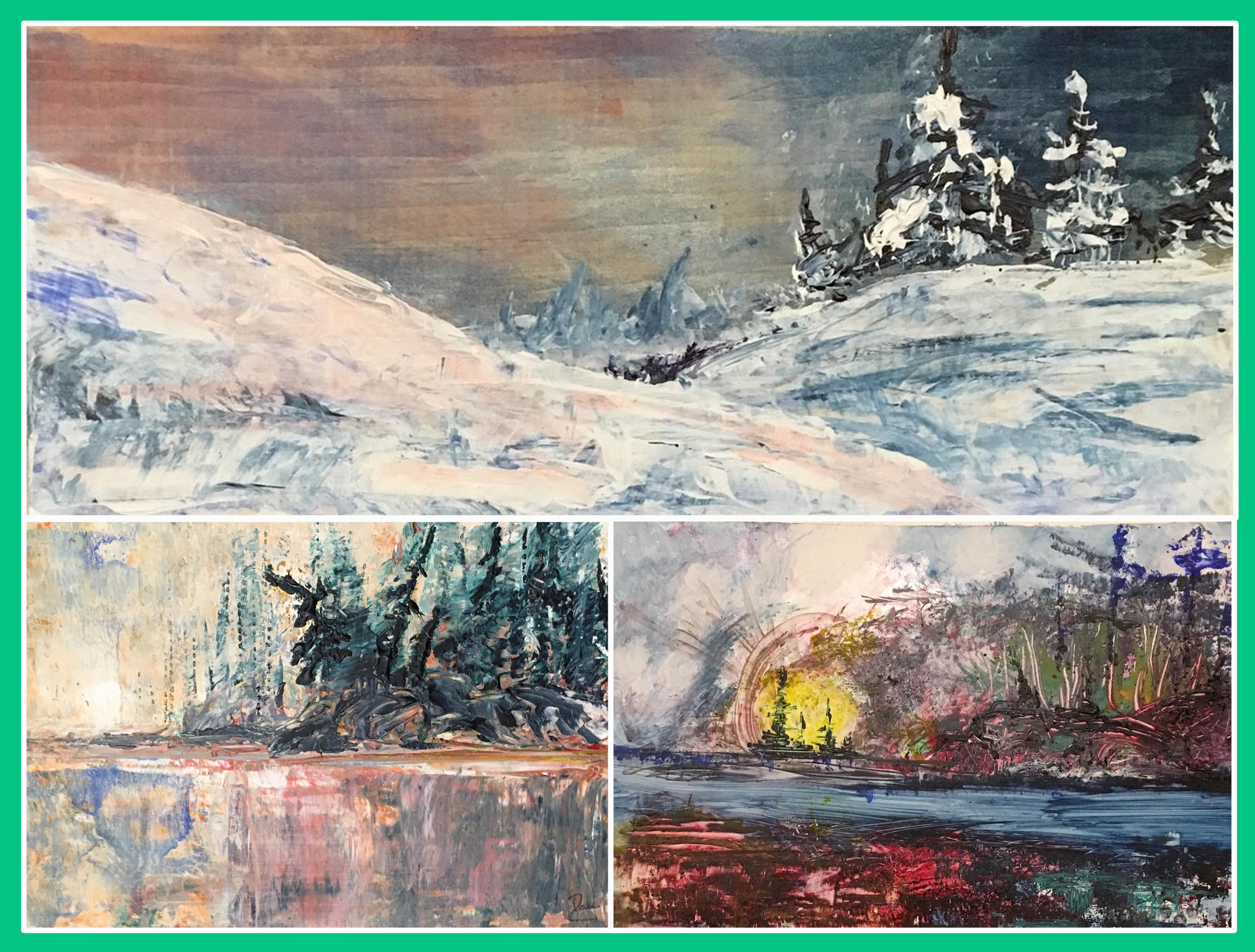 Here are some expamples from the latest workshops that Pam was instructing.