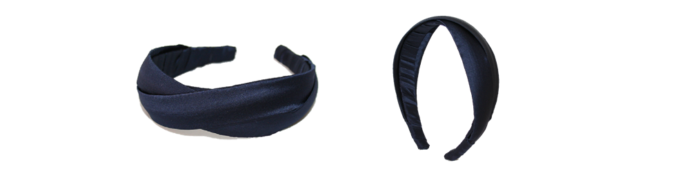 This is one of our new silk headbands for fall and it is lined with crinoline to help keep its shape and to give a bit of height to your hair. A beautiful headband for everyday, shown here in Navy and you can find it here: http://www.reneerivera.com/couture/1-inch-crinoline-lined-silk-headband-navy?category=Headbands