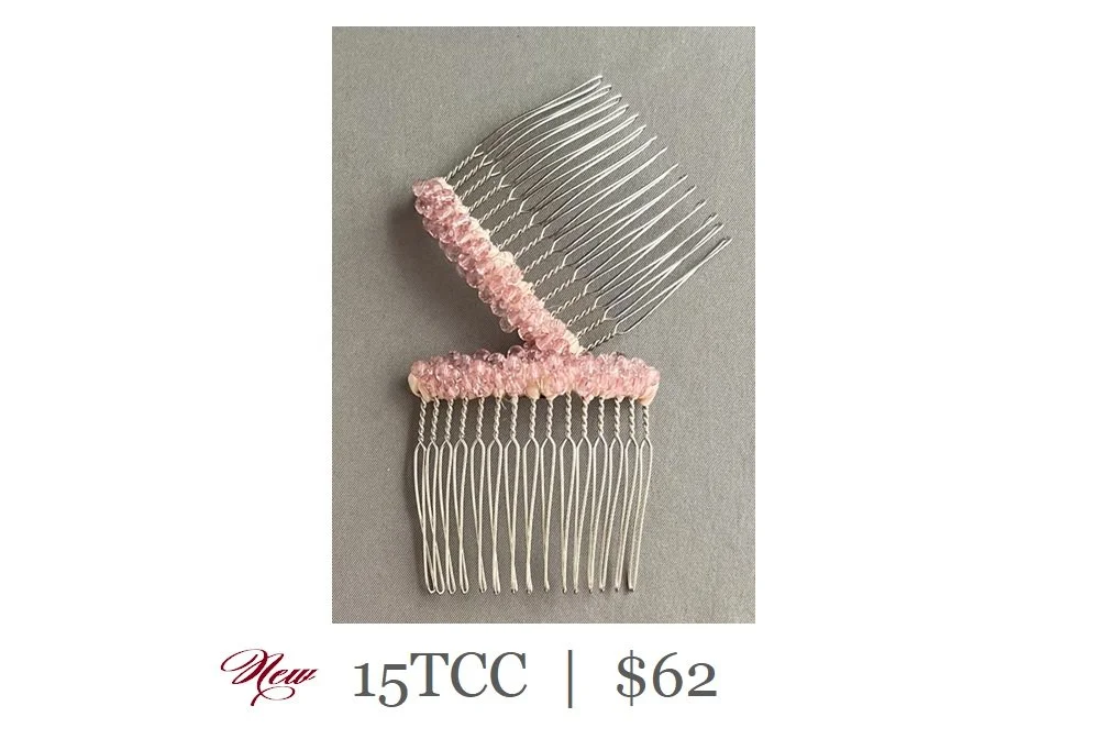 Renee Rivera Couture Crystal Bridal Hair Comb Renée Rivera Couture | Luxury Hair Accessories | Gifts  main image 3