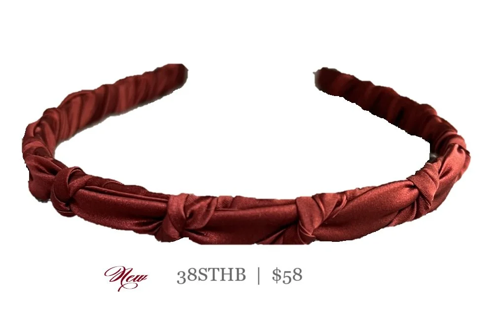 Renee Rivera Maroon silk and crystal bead headband, mint condition Zig Zag Crystal Headband – Zitomer Pharmacy Inc main image 4