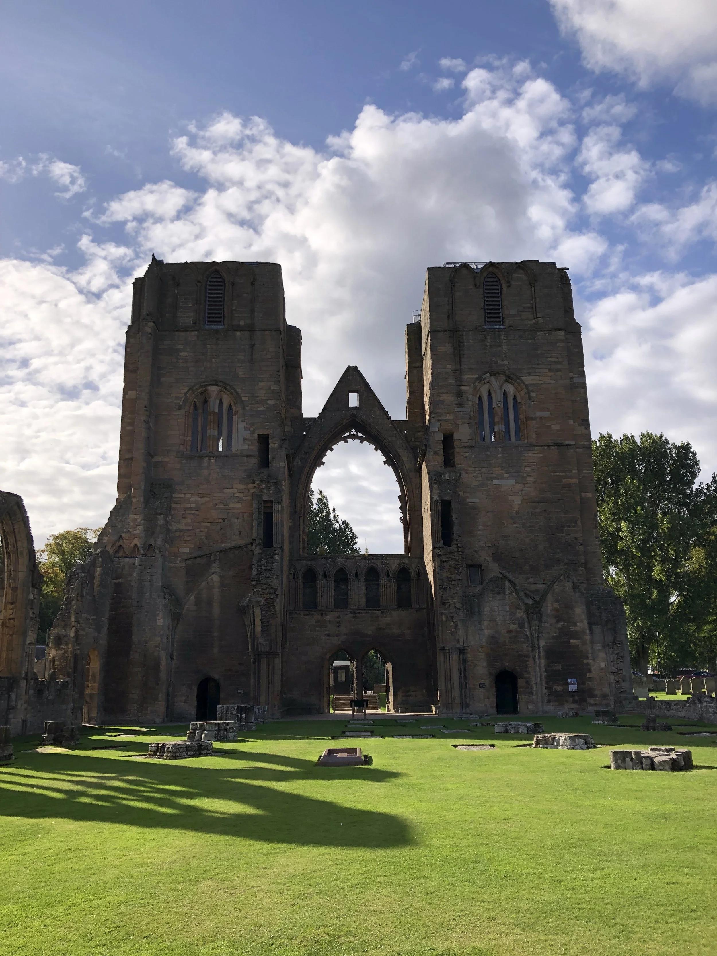 Cathedral Ruins and Garden Beauty: Elgin, Scotland