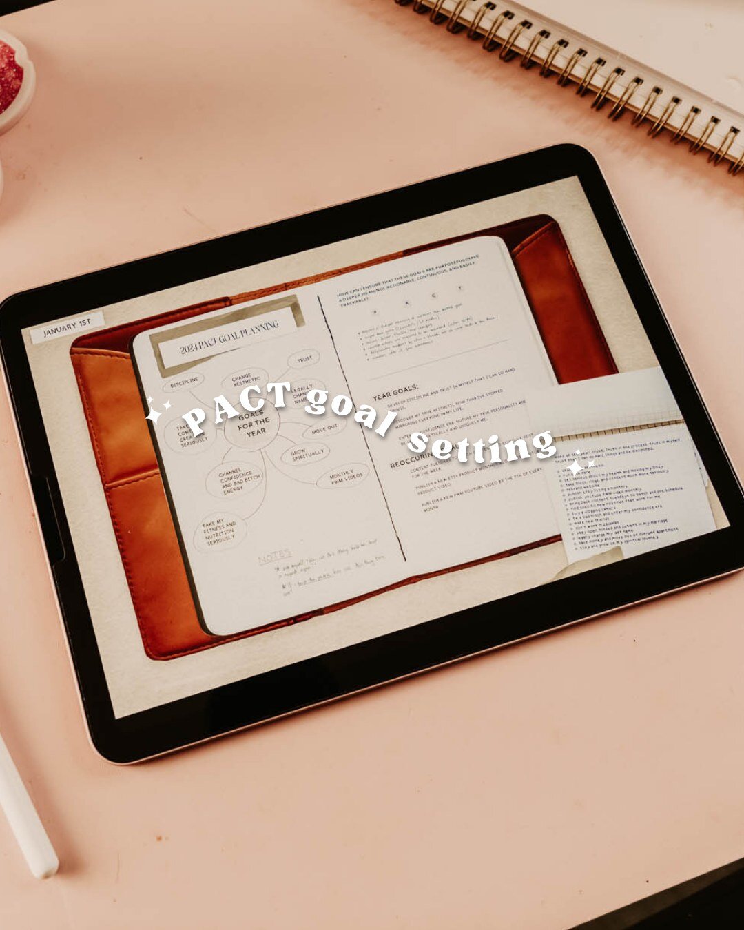This year I am trying out something new and setting some 𝙋𝘼𝘾𝙏 𝙜𝙤𝙖𝙡𝙨. We&rsquo;ve all heard of SMART goals, but what are PACT goals? It&rsquo;s an acronym standing for: 

𝙋𝙪𝙧𝙥𝙤𝙨𝙚𝙛𝙪𝙡.  Something long-term and meaningful that aligns w