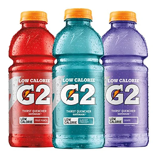 G2 provides the same electrolytes as Gatorade, but with half the added sugar. G2's ratio of sugar to salt is suboptimal compared to Pedialyte.