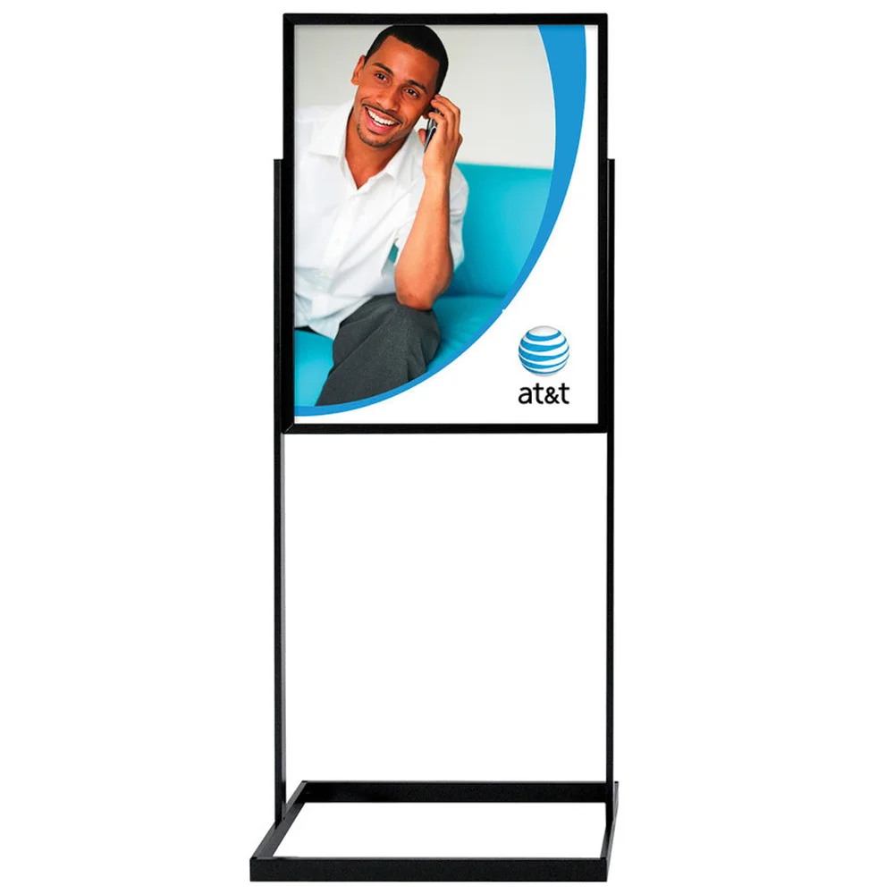 Point of Purchase Display with Heavy Base Black