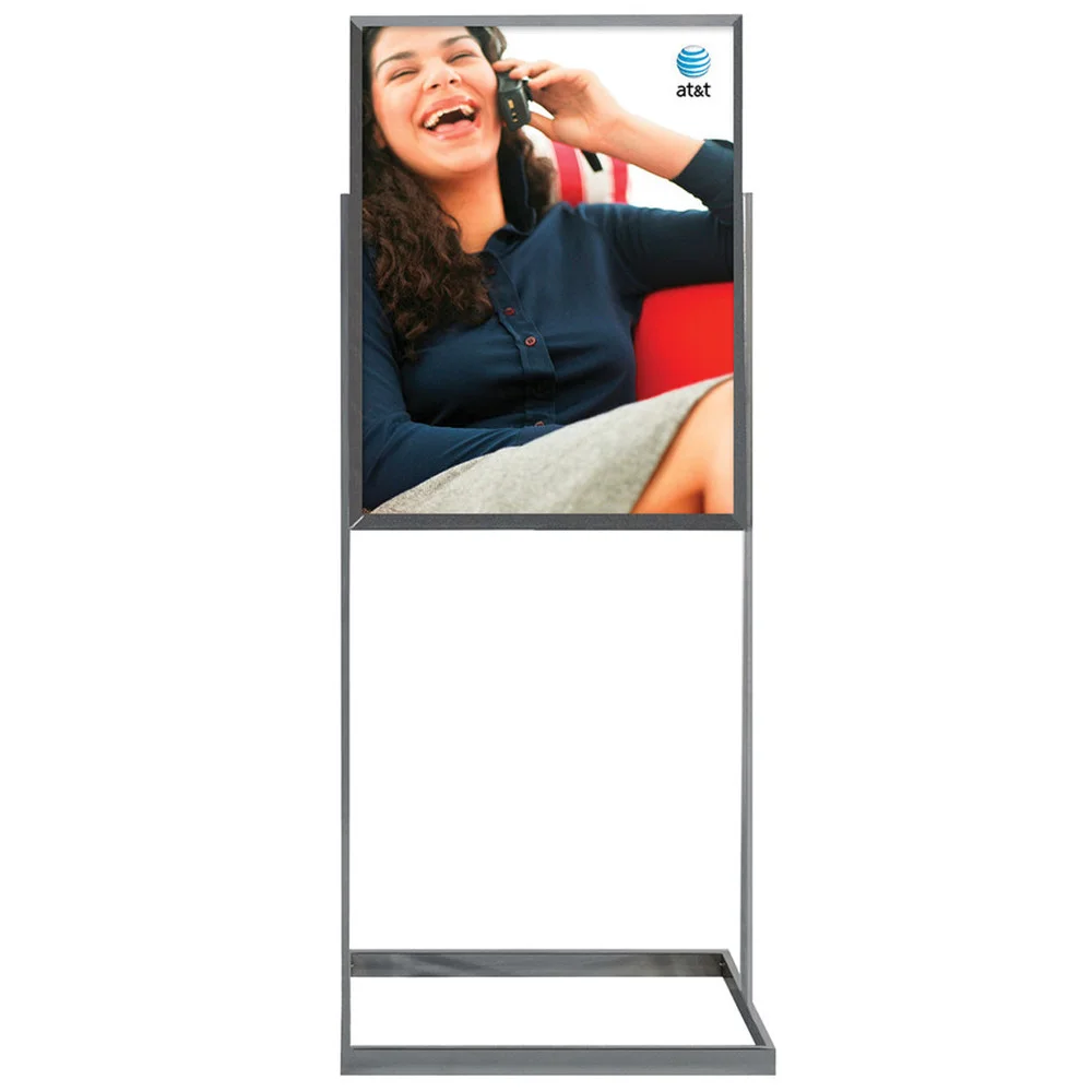 Point of Purchase Display with Heavy Base Silver