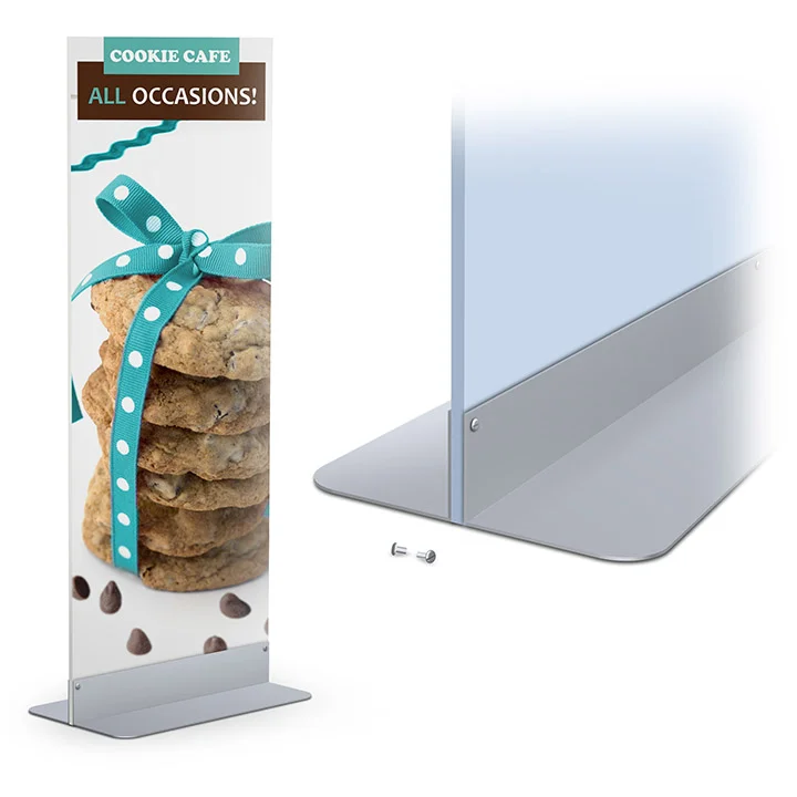 adjustable double mount pop display
