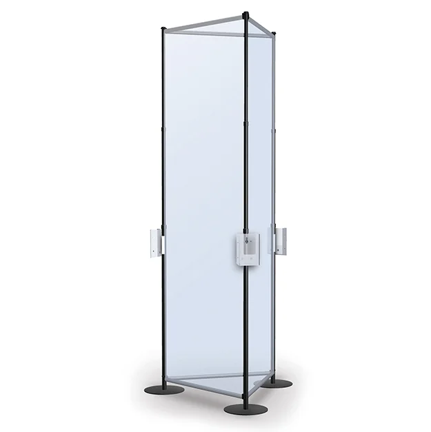 Partition tower with brochure holders