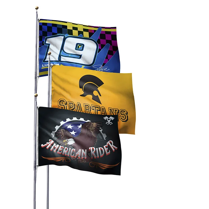 Custom pole flags