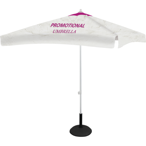 custom square umbrella open