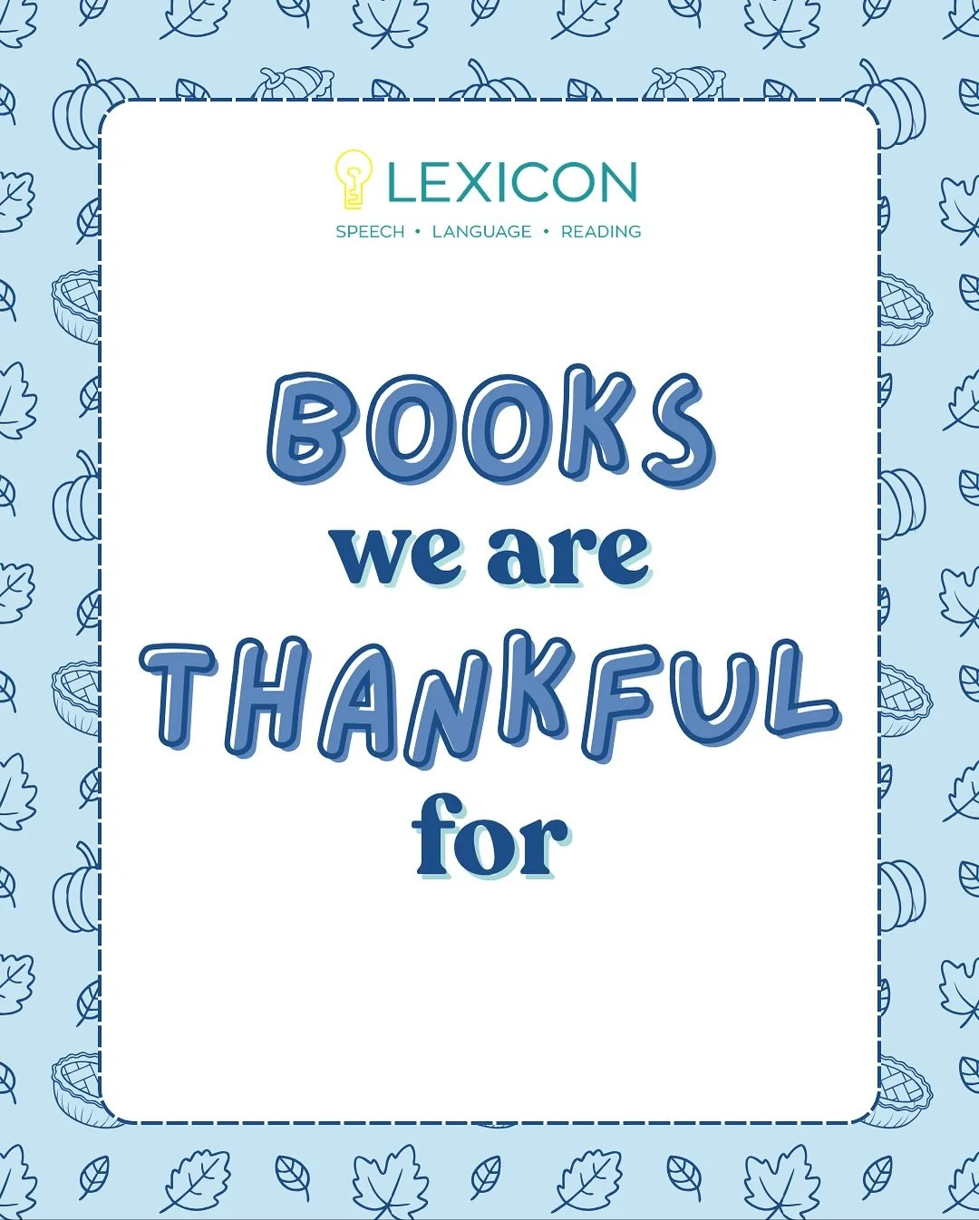 We love books here at Lexicon!! These are some books that come to mind for our staff when asked, &ldquo;What book are you thankful for?&rdquo;🧡 

Miss Avery: &ldquo;I love mystery books, and this was my favorite one!&rdquo;

Mrs. Harriett: &ldquo;Th