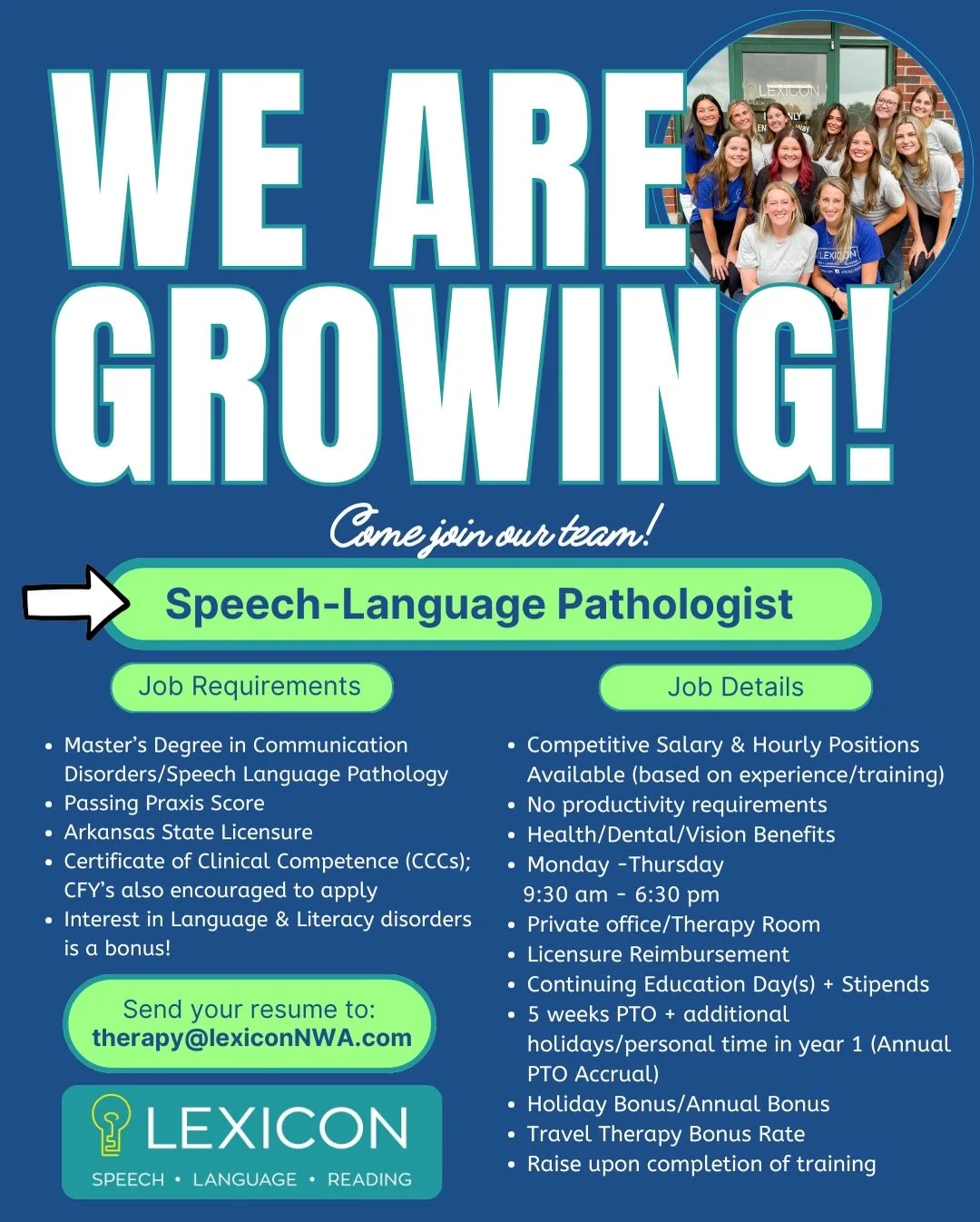 We are growing&hellip;Again! Lexicon is hiring for many different positions in the literacy field!🤍