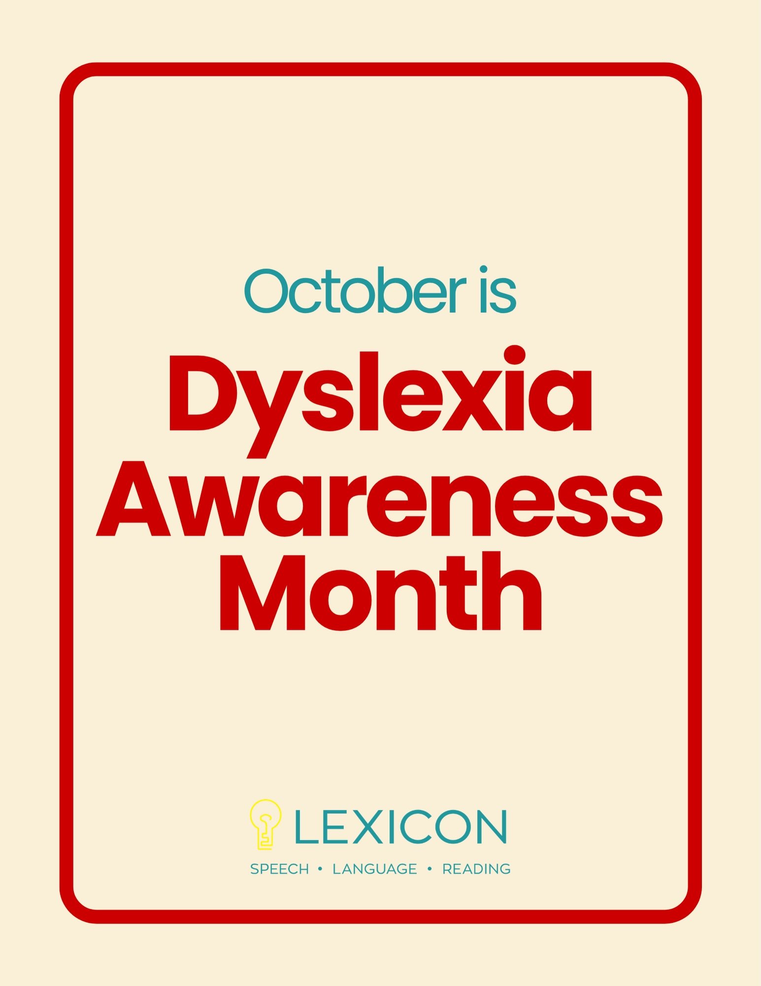 October is Dyslexia Awareness Month ❤️

This month, we wear red to reclaim the red in traditionally associated with mistakes, and reframe it as a symbol of strength and empowerment! 

Let&rsquo;s celebrate the unique strengths of dyslexic learners an
