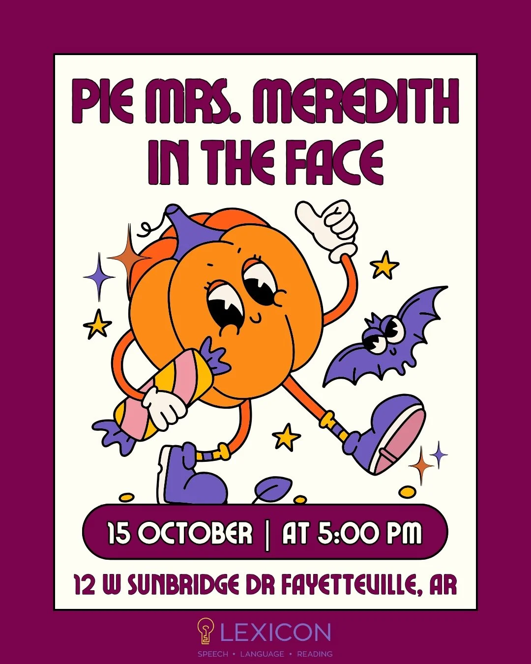 9 DAYS UNTIL TRUNK OR TREAT!! HYPE post part 2!!!🎃🖤

If you want the chance to pie Miss Meredith in the face, make sure to fill out your reading challenge logs, and have them back by October 12th to be entered in the raffle!!

Trunk or Treat is on 